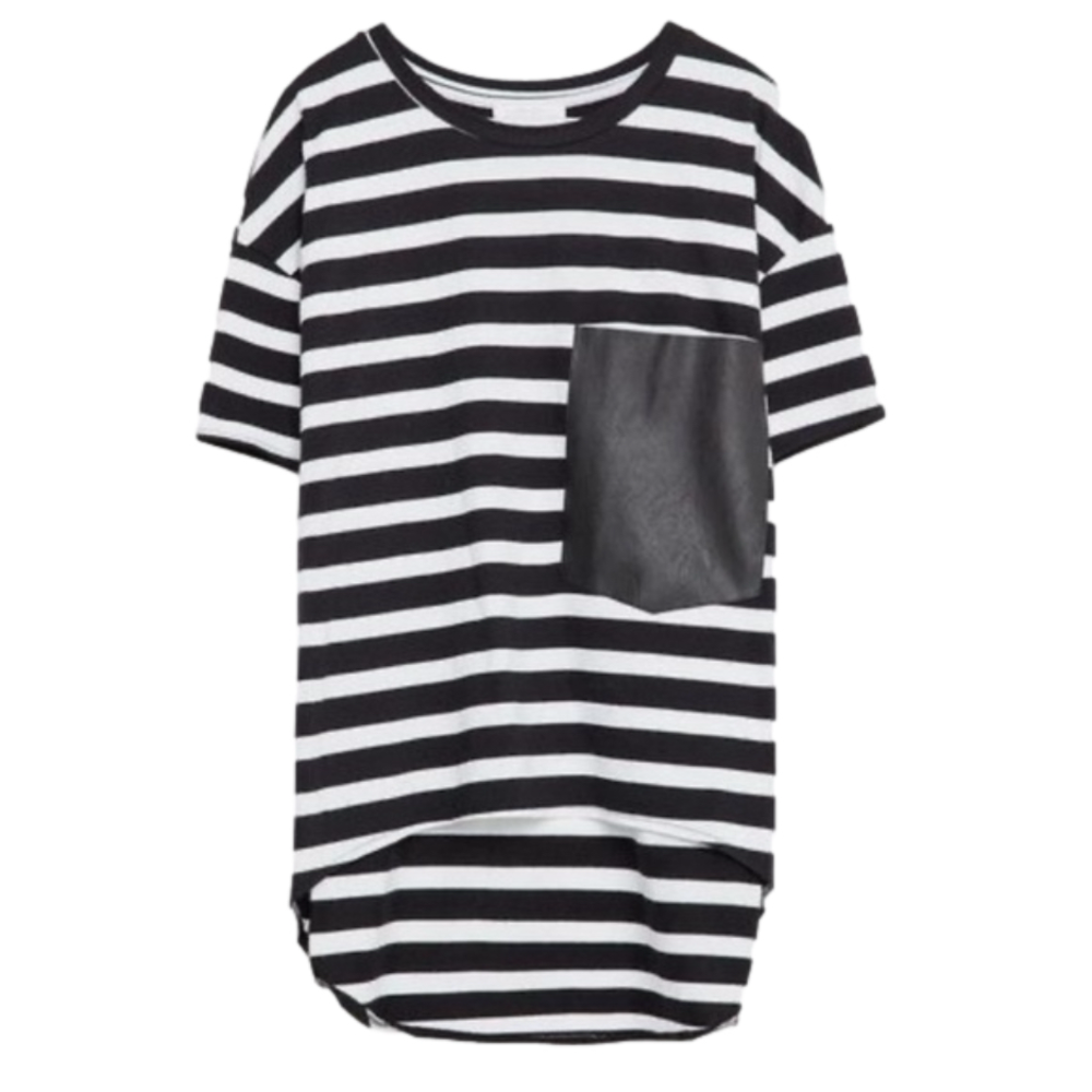 ZARA | Striped Oversized T-Shirt